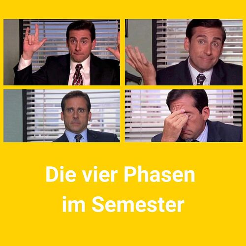 … und am Ende sitzt man doch wieder mit Kaffee, Snacks und Fragezeichen vor den Skripten. 🙃 
Aber hey: Irgendwie...